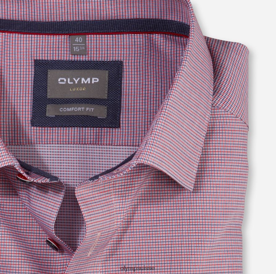 Luxor Comfort Fit, chemise d\'affaires, New Kent, rouge OLYMP vêtements VVP4DB1646