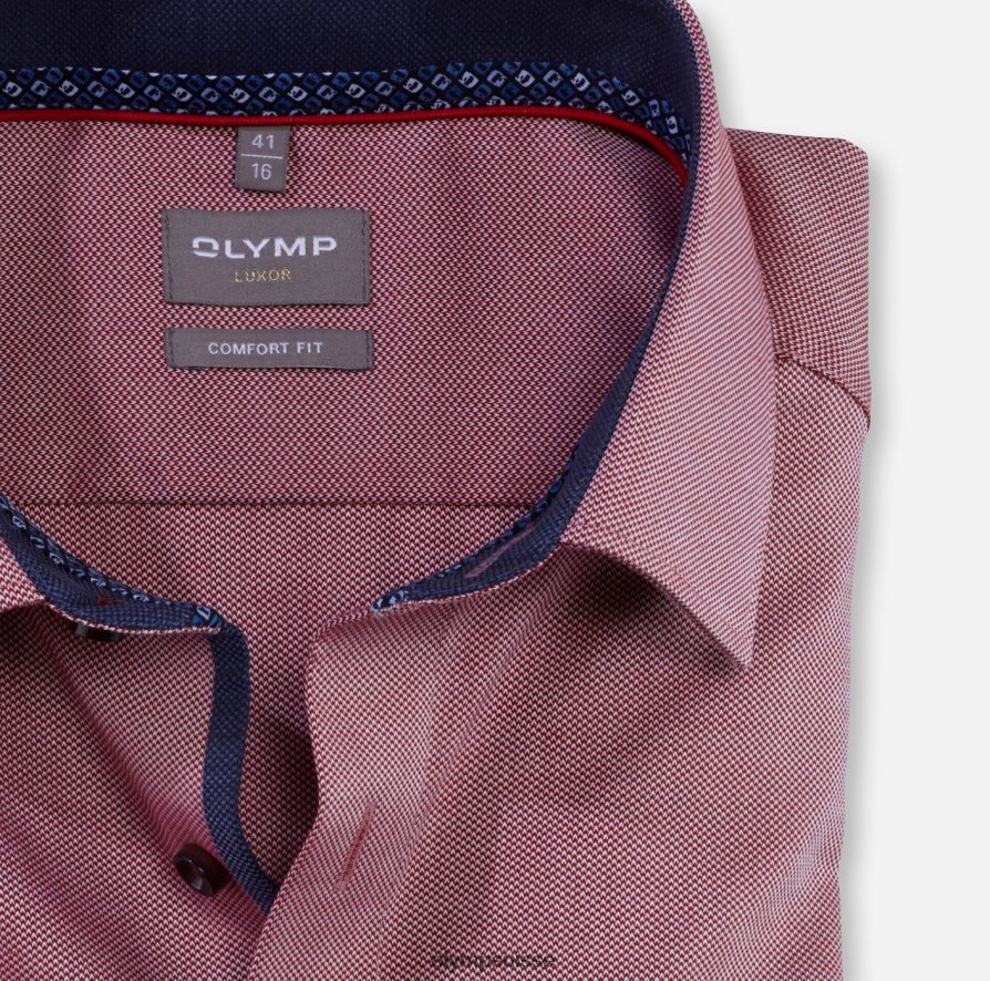 Luxor Comfort Fit, chemise d\'affaires, New Kent, rouge OLYMP vêtements VVP4DB1650