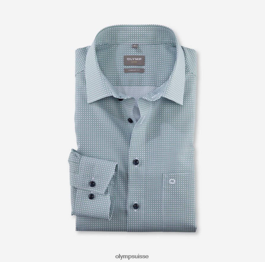 Luxor Comfort Fit, chemise d'affaires, New Kent, vert clair OLYMP vêtements VVP4DB1573