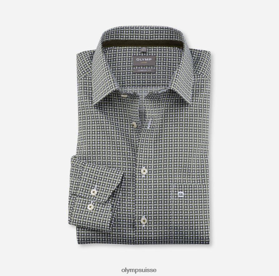 Luxor Comfort Fit, chemise d'affaires, New Kent, vert lime OLYMP vêtements VVP4DB1663
