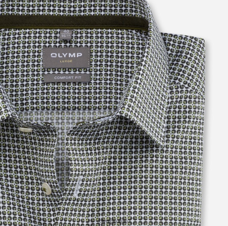 Luxor Comfort Fit, chemise d\'affaires, New Kent, vert lime OLYMP vêtements VVP4DB1663