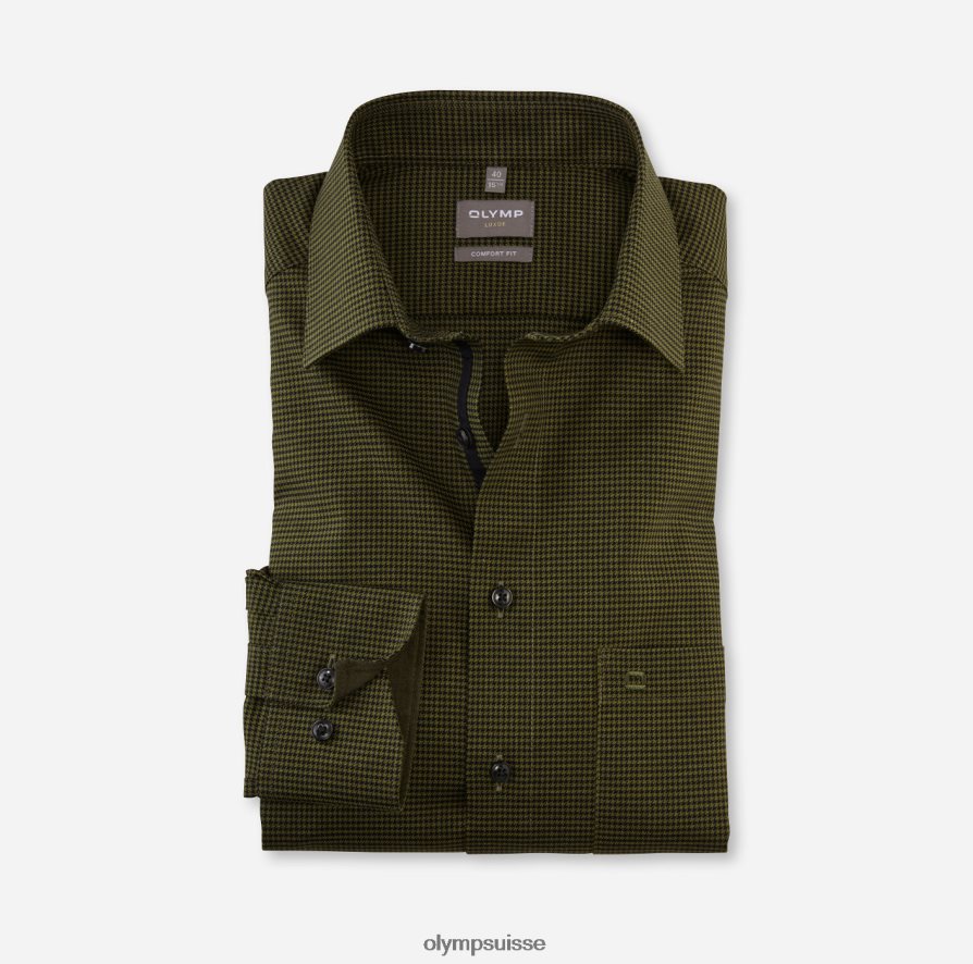 Luxor Comfort Fit, chemise d'affaires, New Kent, vert lime OLYMP vêtements VVP4DB1671