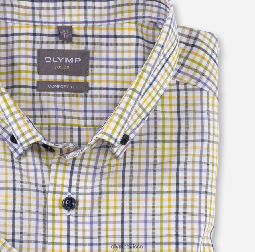 Luxor Comfort Fit, chemise d\'affaires, boutonnée, citron vert OLYMP vêtements VVP4DB1584
