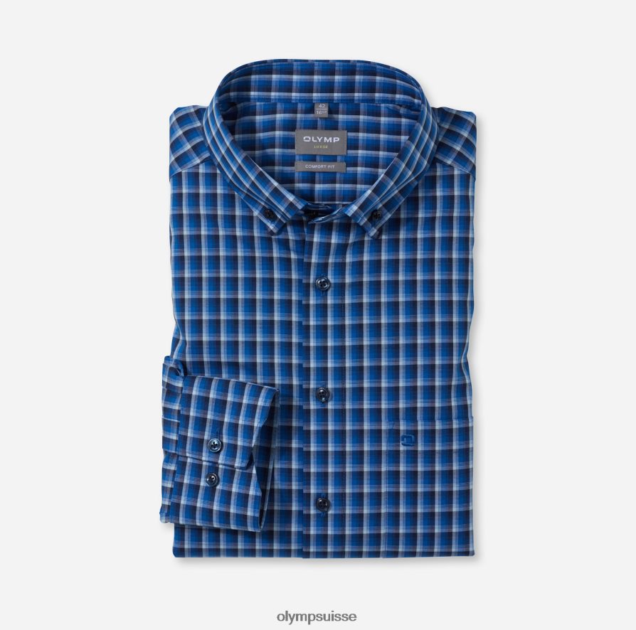 Luxor Comfort Fit, chemise d'affaires, boutonnée, royal OLYMP vêtements VVP4DB1521