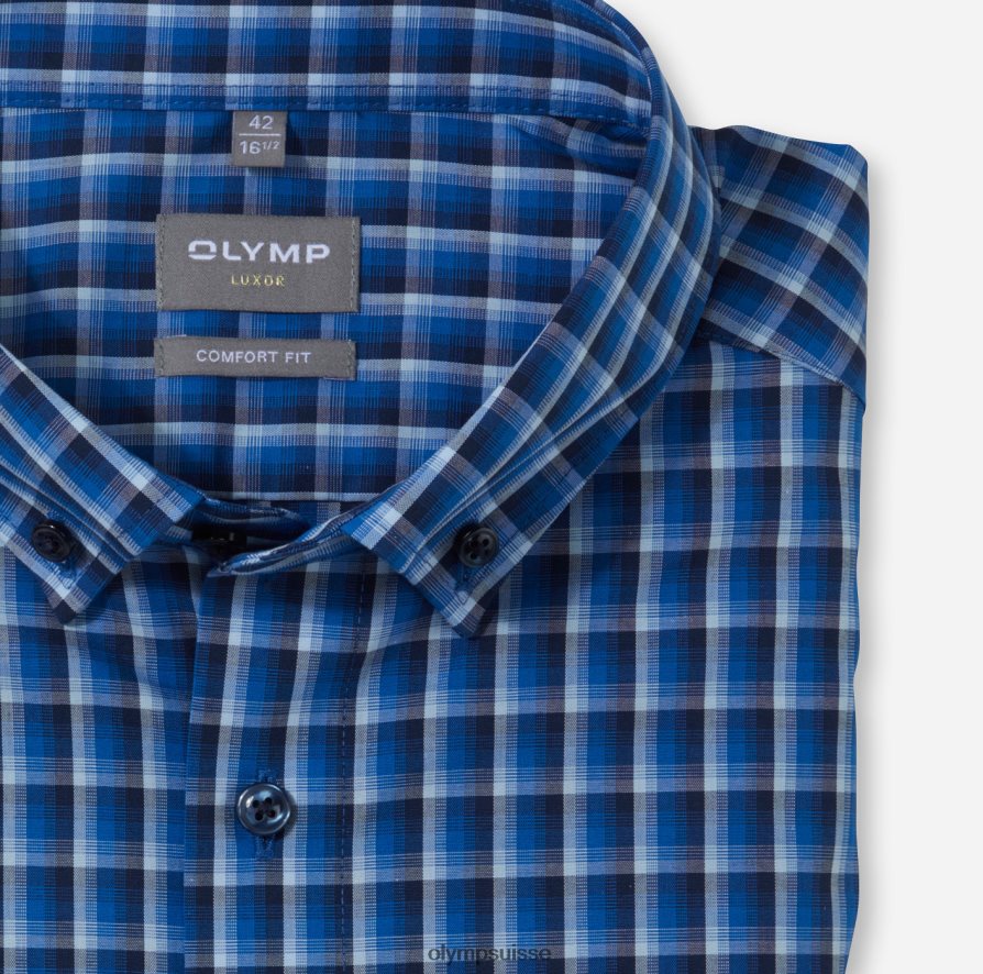 Luxor Comfort Fit, chemise d\'affaires, boutonnée, royal OLYMP vêtements VVP4DB1521