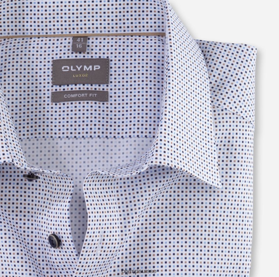 Luxor Comfort Fit, chemise d\'affaires, manches longues extra longues, New Kent, naturel OLYMP vêtements VVP4DB1700