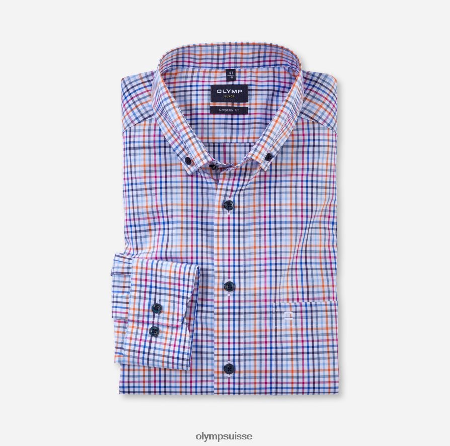Luxor Modern Fit, chemise business, boutonnée, orange OLYMP vêtements VVP4DB1231