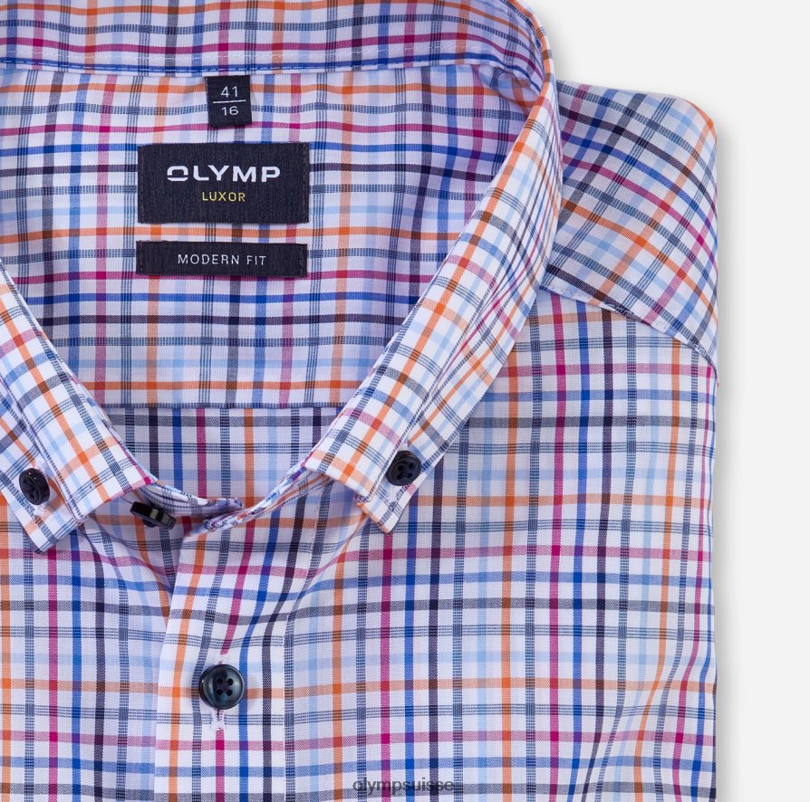 Luxor Modern Fit, chemise business, boutonnée, orange OLYMP vêtements VVP4DB1231