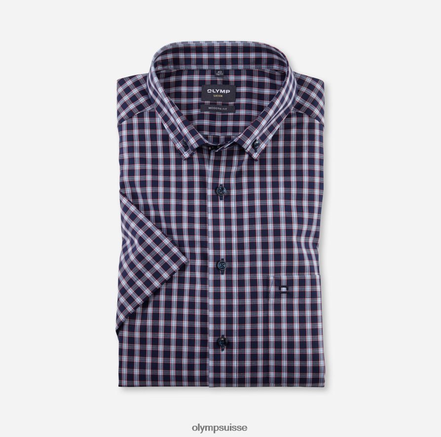 Luxor Modern Fit, chemise business, boutonnée, rouge OLYMP vêtements VVP4DB1137
