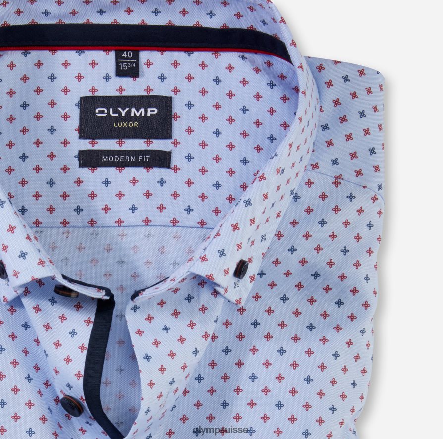 Luxor Modern Fit, chemise business, boutonnée, rouge OLYMP vêtements VVP4DB1278