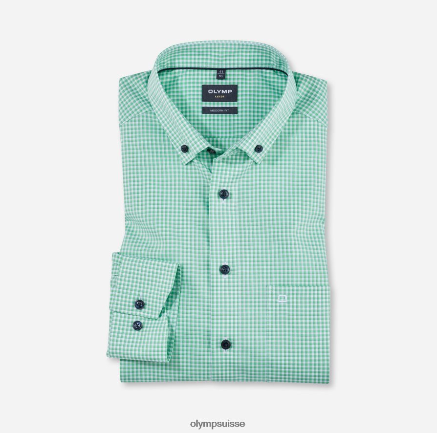 Luxor Modern Fit, chemise business, boutonnée, vert clair OLYMP vêtements VVP4DB1332
