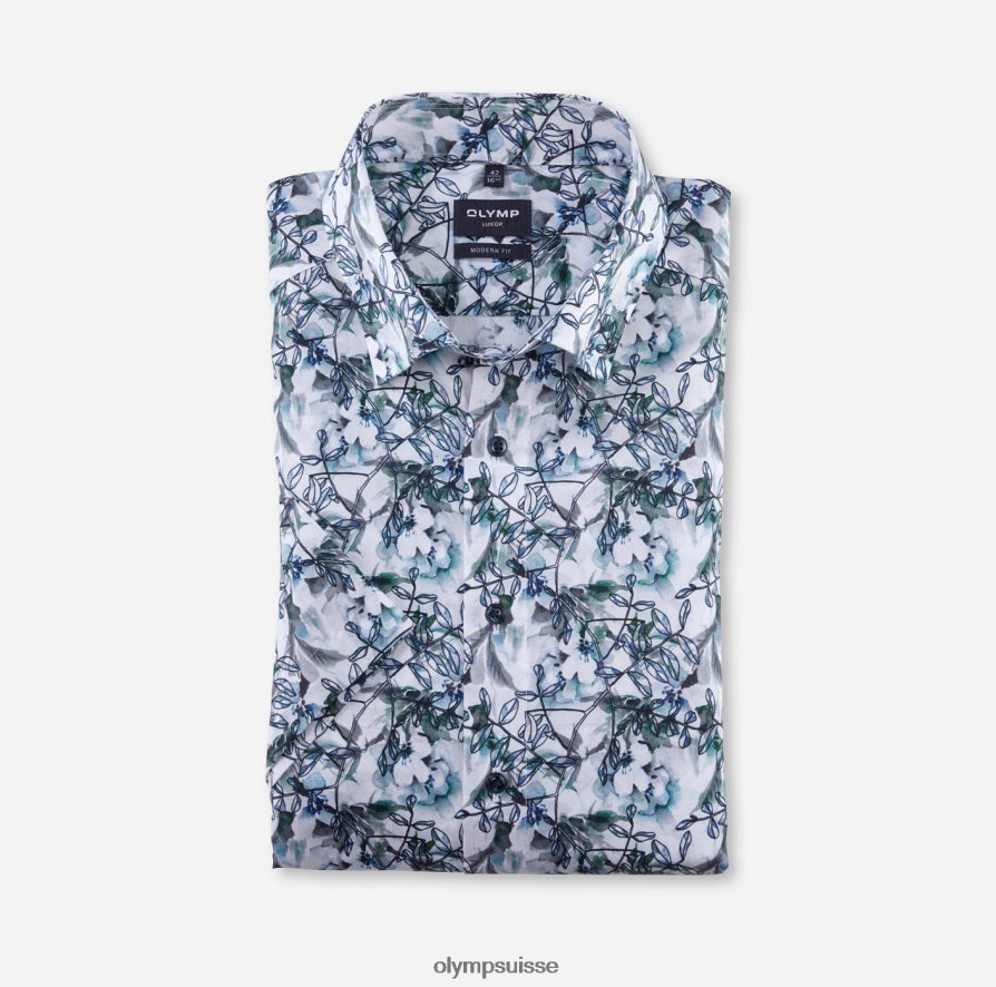 Luxor Modern Fit, chemise business, sous boutonnée, aqua OLYMP vêtements VVP4DB1082