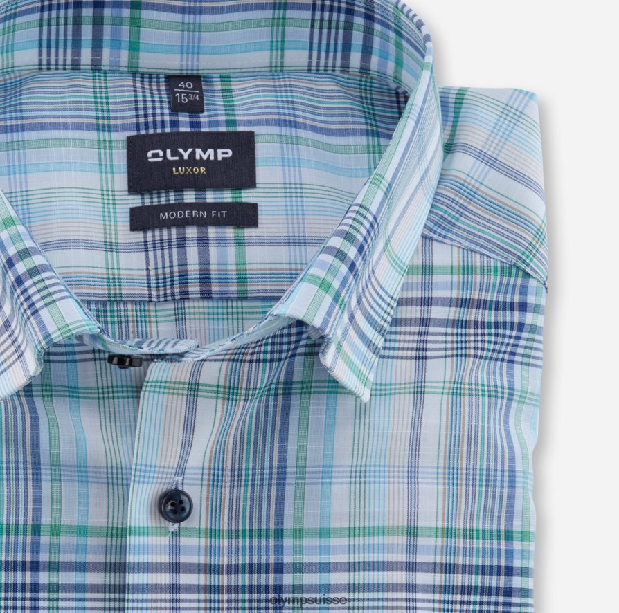 Luxor Modern Fit, chemise business, sous boutonnée, aqua OLYMP vêtements VVP4DB1251