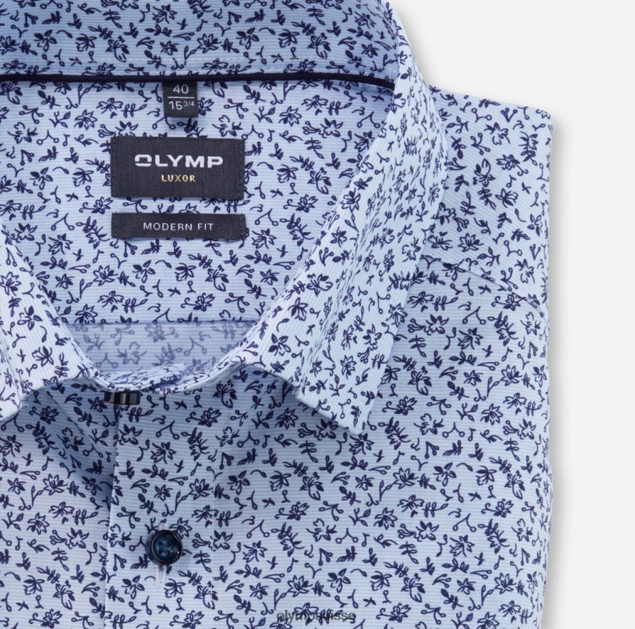 Luxor Modern Fit, chemise business, sous boutonnée, bleu OLYMP vêtements VVP4DB1134