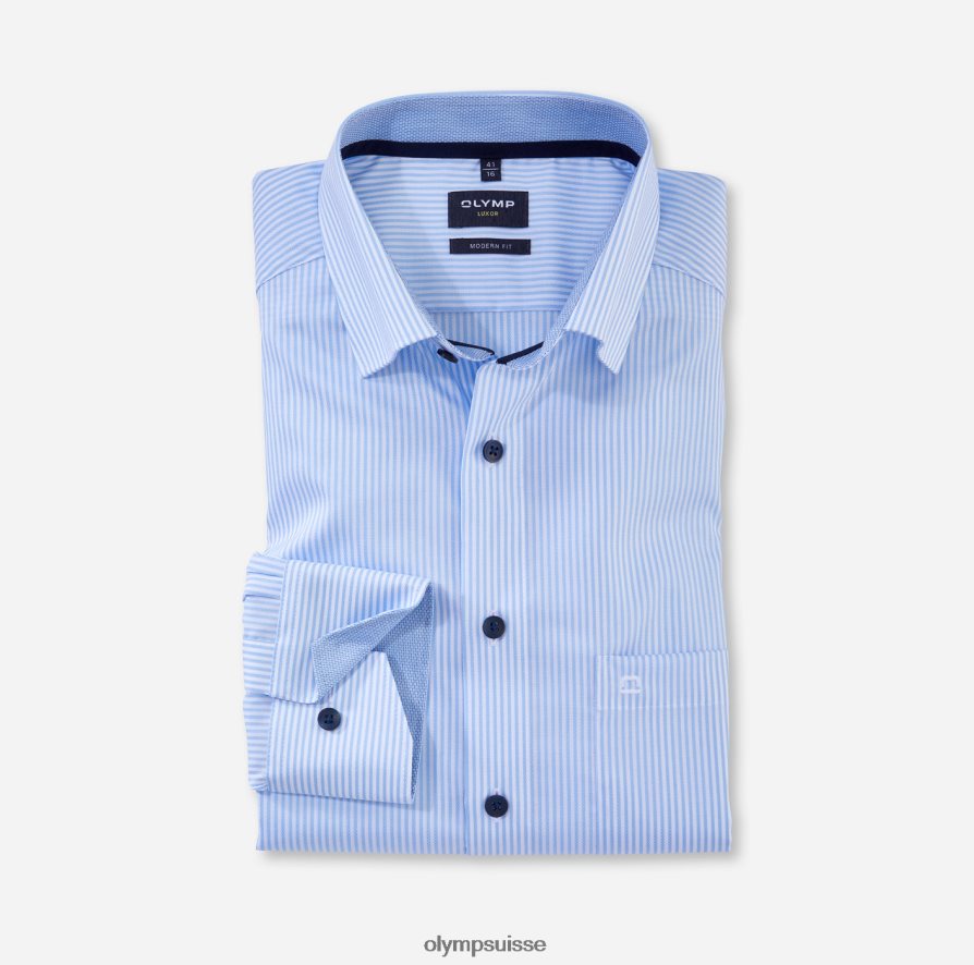 Luxor Modern Fit, chemise business, sous boutonnée, bleu OLYMP vêtements VVP4DB1280
