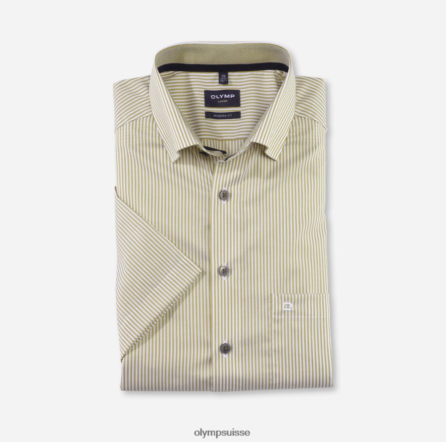 Luxor Modern Fit, chemise business, sous boutonnée, citron vert OLYMP vêtements VVP4DB1109