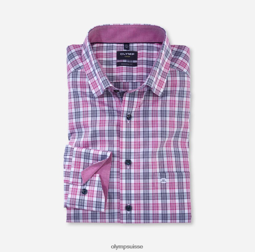 Luxor Modern Fit, chemise business, sous boutonnée, fuchsia OLYMP vêtements VVP4DB1026
