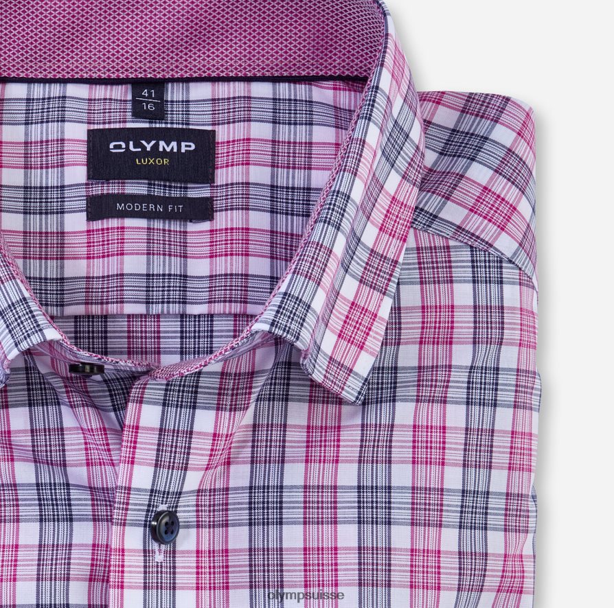Luxor Modern Fit, chemise business, sous boutonnée, fuchsia OLYMP vêtements VVP4DB1026