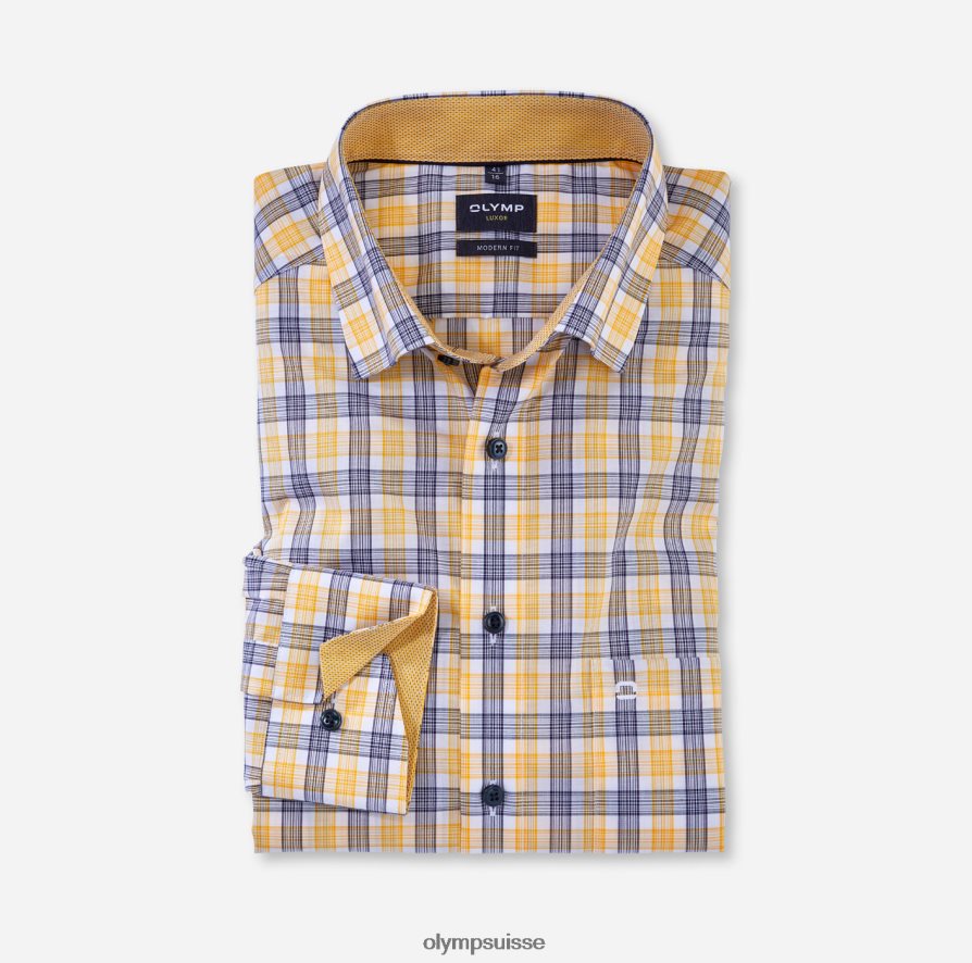 Luxor Modern Fit, chemise business, sous boutonnée, jaune OLYMP vêtements VVP4DB1097