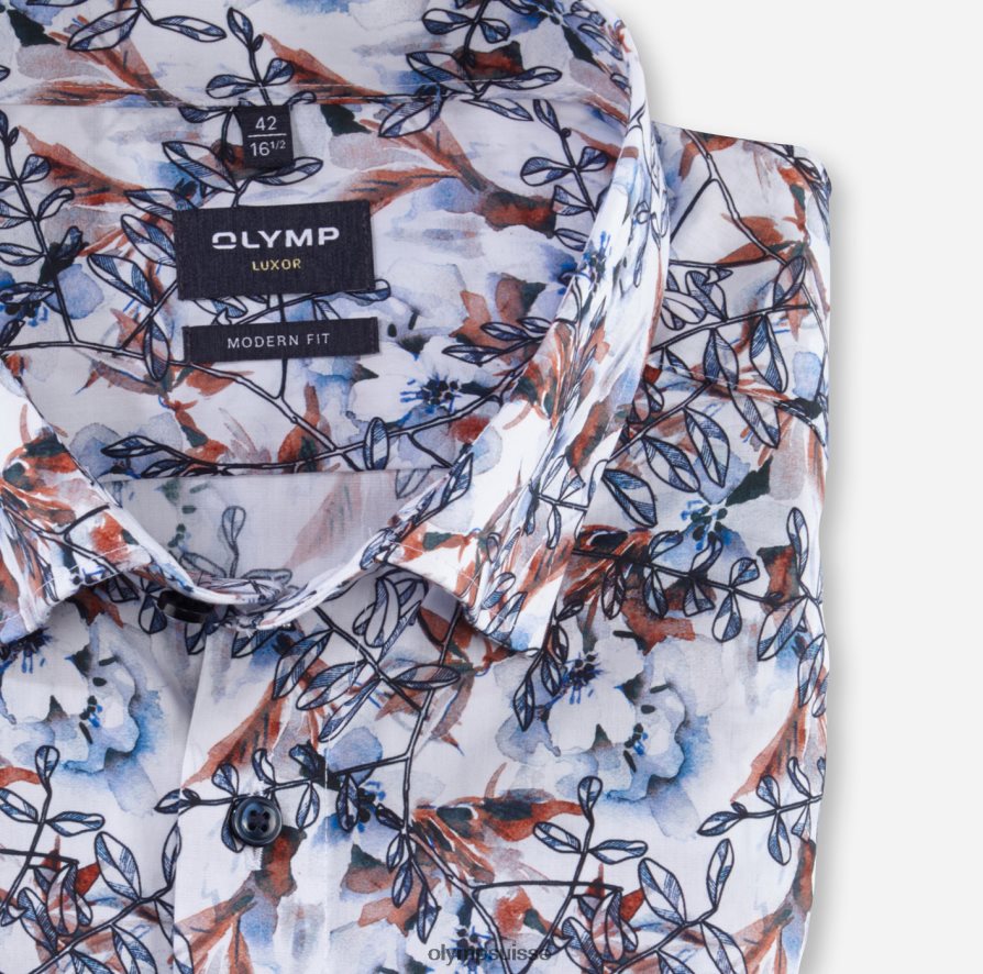 Luxor Modern Fit, chemise business, sous boutonnée, mandarin OLYMP vêtements VVP4DB1123