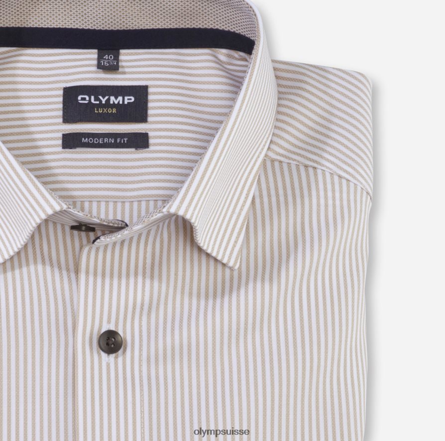 Luxor Modern Fit, chemise business, sous boutonnée, naturel OLYMP vêtements VVP4DB1189