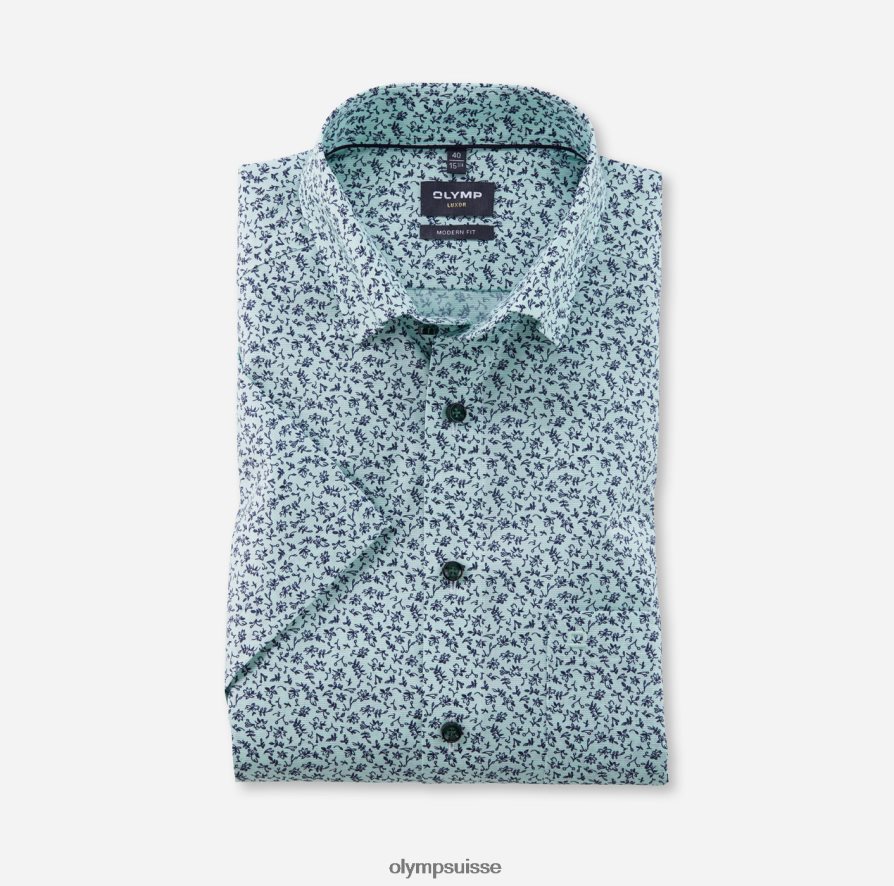 Luxor Modern Fit, chemise business, sous boutonnée, vert clair OLYMP vêtements VVP4DB1190