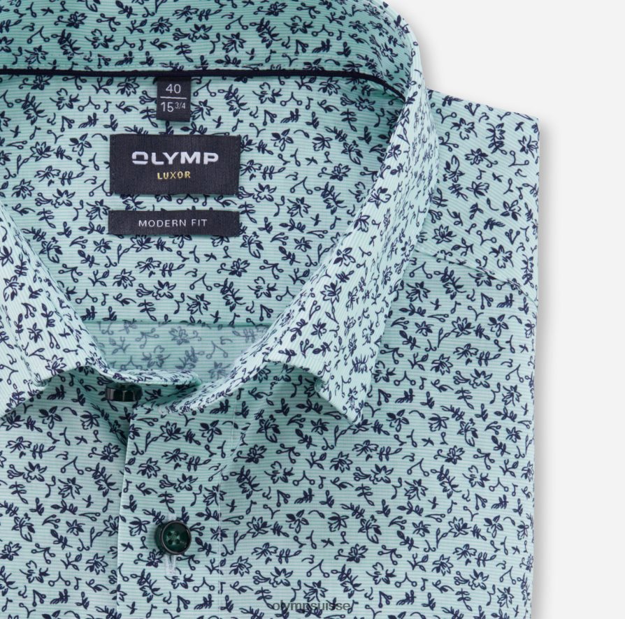 Luxor Modern Fit, chemise business, sous boutonnée, vert clair OLYMP vêtements VVP4DB1190