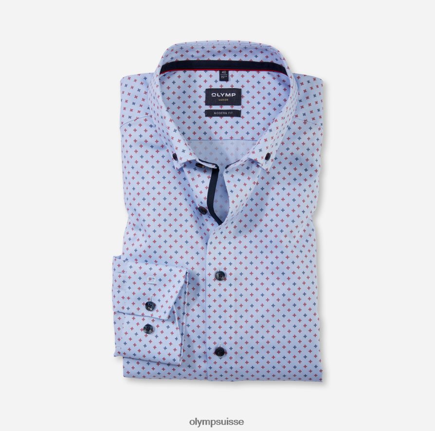 Luxor Modern Fit, chemise d\'affaires, manches longues extra longues, boutonnée, rouge OLYMP vêtements VVP4DB1428