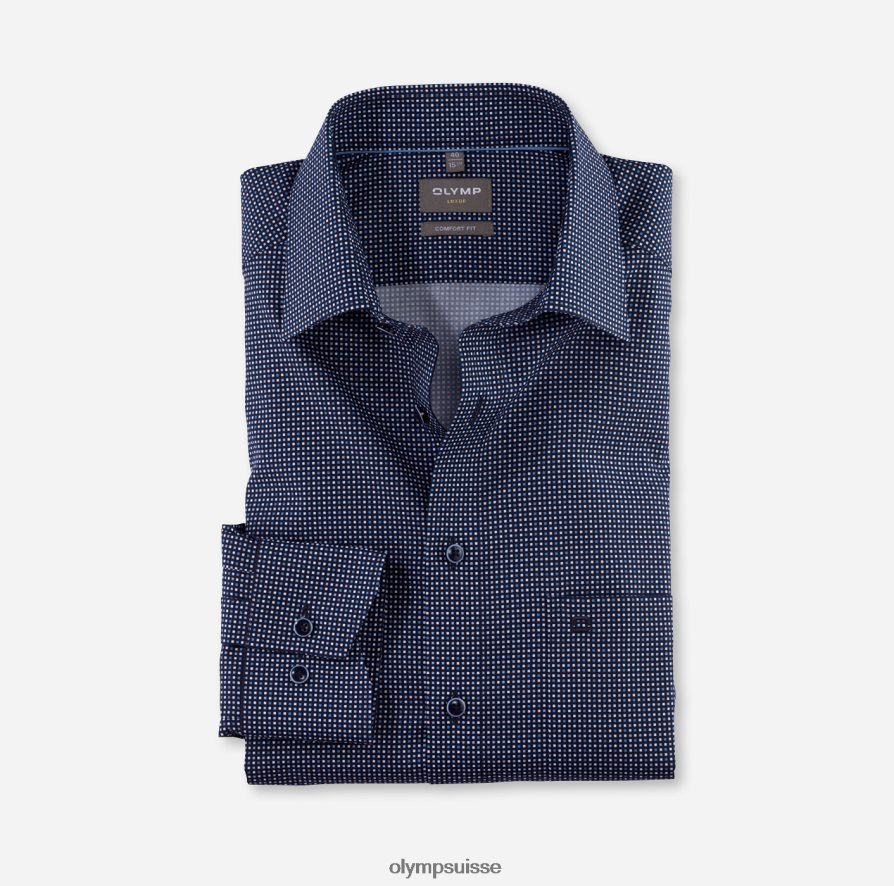 coupe confort louxor, chemise d'affaires, manches longues extra longues, new kent, marine OLYMP vêtements VVP4DB1694
