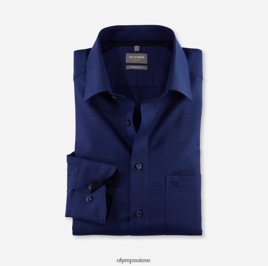 coupe confort louxor, chemise d'affaires, manches longues extra longues, new kent, marine OLYMP vêtements VVP4DB1695