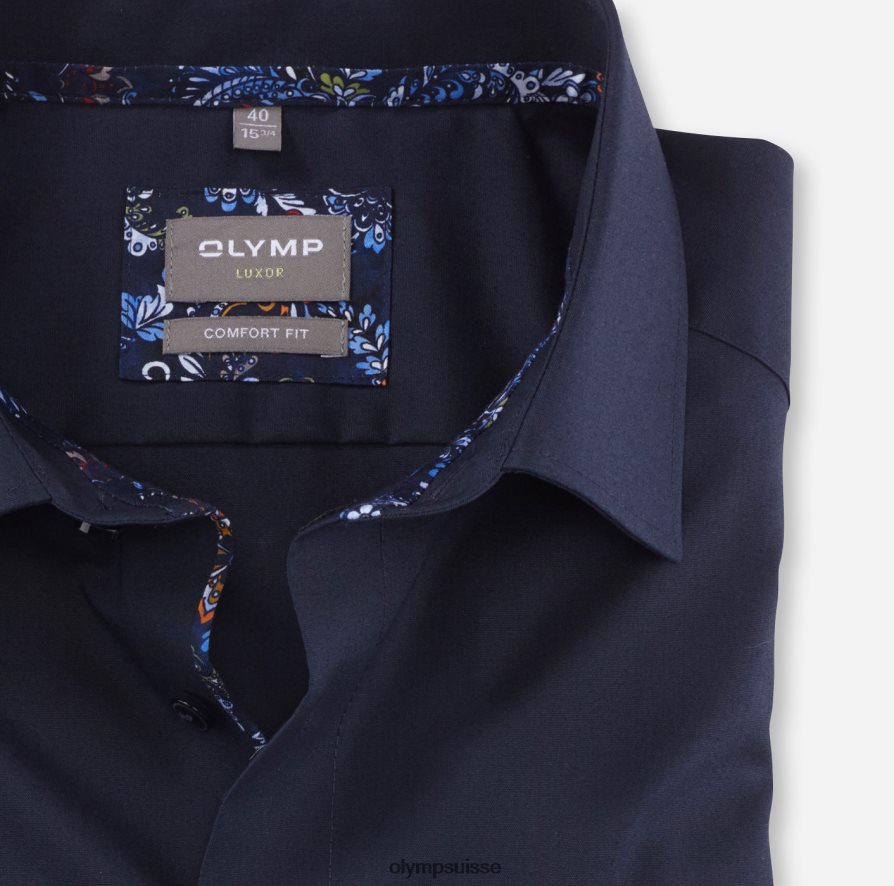 coupe confort louxor, chemise d\'affaires, new kent, cobalt OLYMP vêtements VVP4DB1578