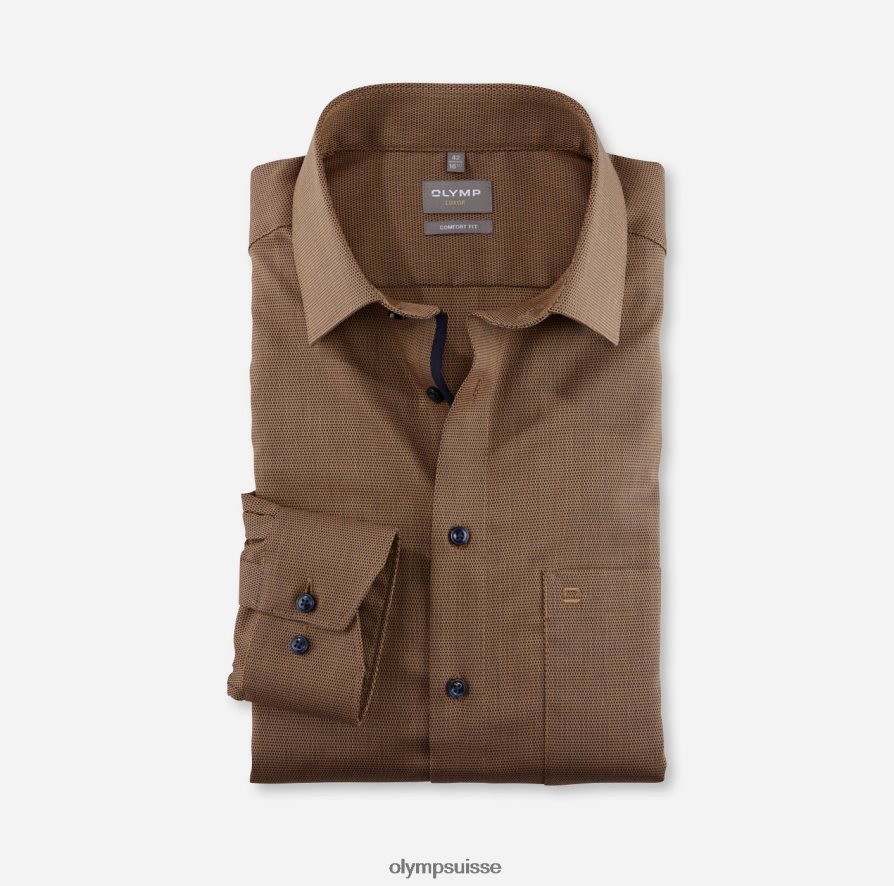 coupe confort louxor, chemise d'affaires, new kent, mandarin OLYMP vêtements VVP4DB1616