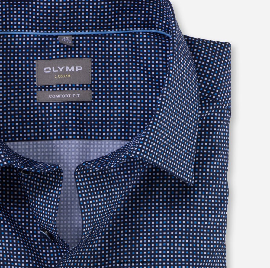 coupe confort louxor, chemise d\'affaires, new kent, marine OLYMP vêtements VVP4DB1478