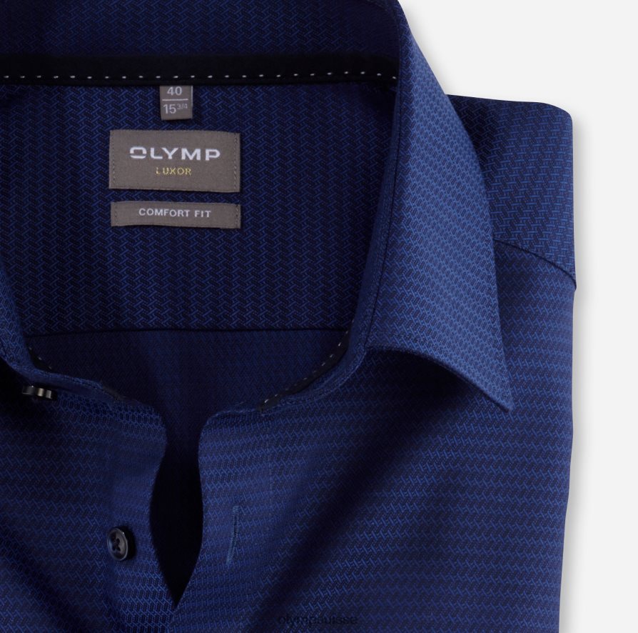coupe confort louxor, chemise d\'affaires, new kent, marine OLYMP vêtements VVP4DB1485