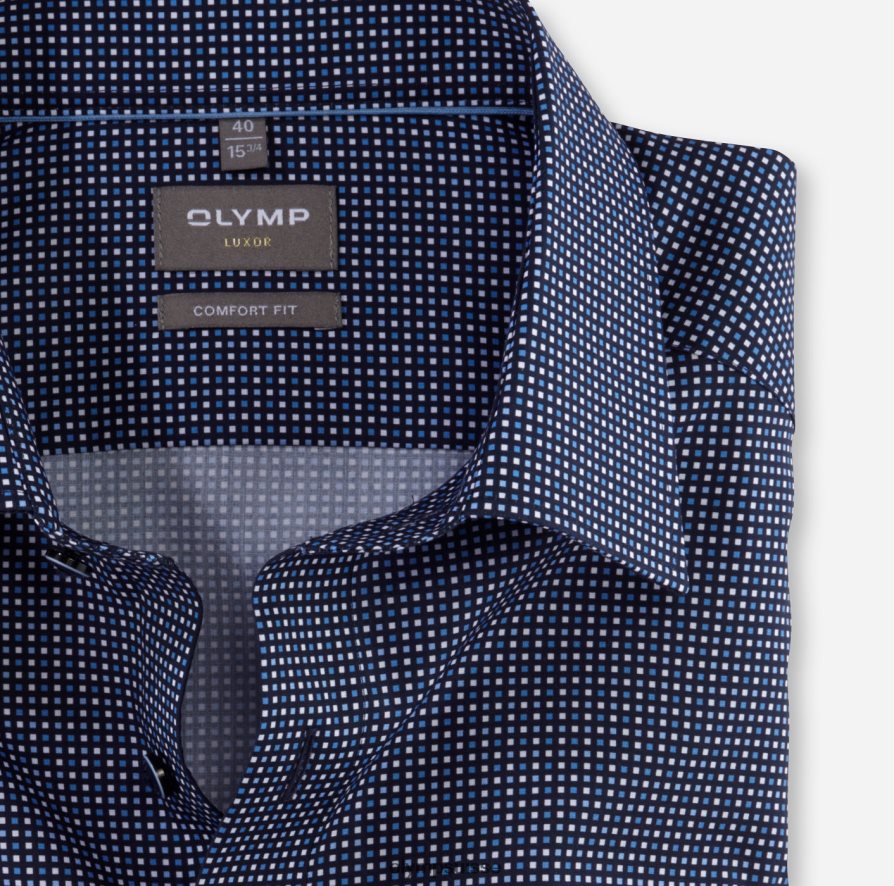 coupe confort louxor, chemise d\'affaires, new kent, marine OLYMP vêtements VVP4DB1509