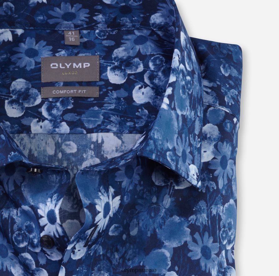 coupe confort louxor, chemise d\'affaires, new kent, marine OLYMP vêtements VVP4DB1596