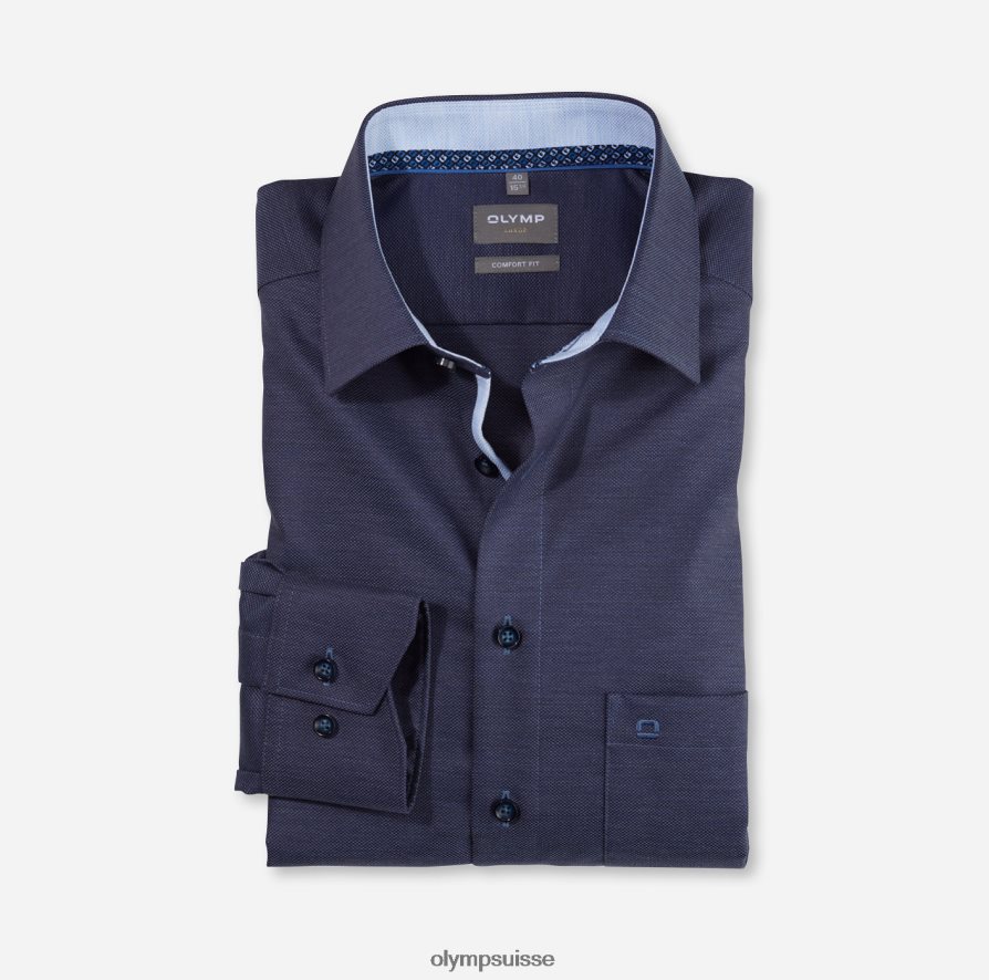 coupe confort louxor, chemise d'affaires, new kent, marine OLYMP vêtements VVP4DB1631