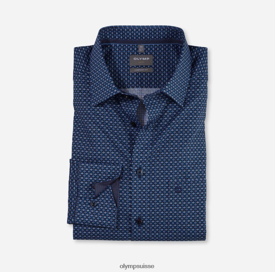 coupe confort louxor, chemise d'affaires, new kent, marine OLYMP vêtements VVP4DB1641