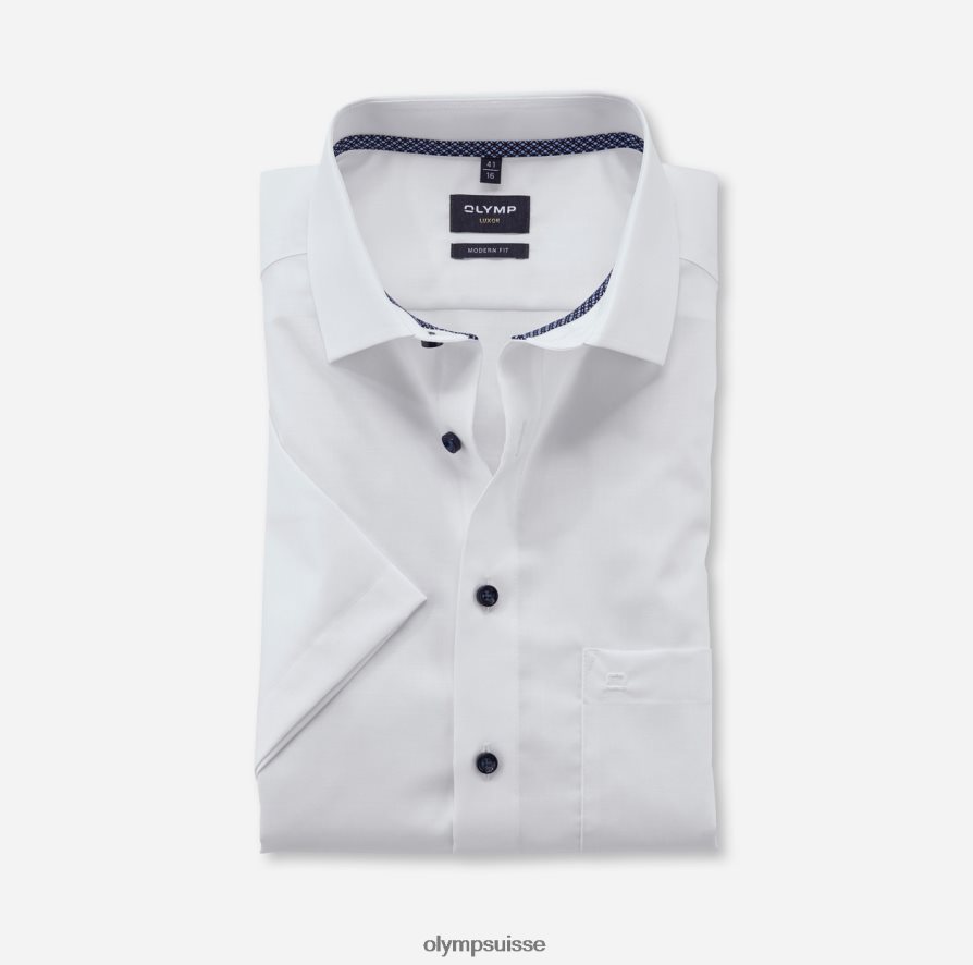 coupe moderne louxor, chemise d'affaires, global kent, blanc OLYMP vêtements VVP4DB1272