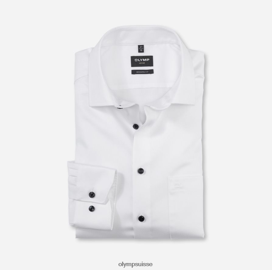 coupe moderne louxor, chemise d'affaires, global kent, blanc OLYMP vêtements VVP4DB954