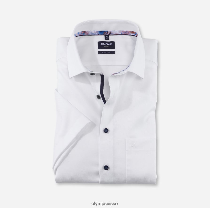 coupe moderne louxor, chemise d'affaires, global kent, blanc OLYMP vêtements VVP4DB973