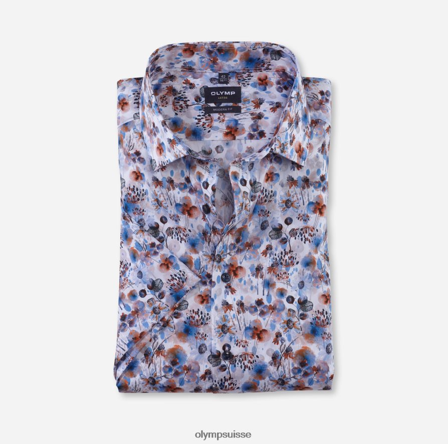 coupe moderne louxor, chemise d'affaires, global kent, orange OLYMP vêtements VVP4DB1159