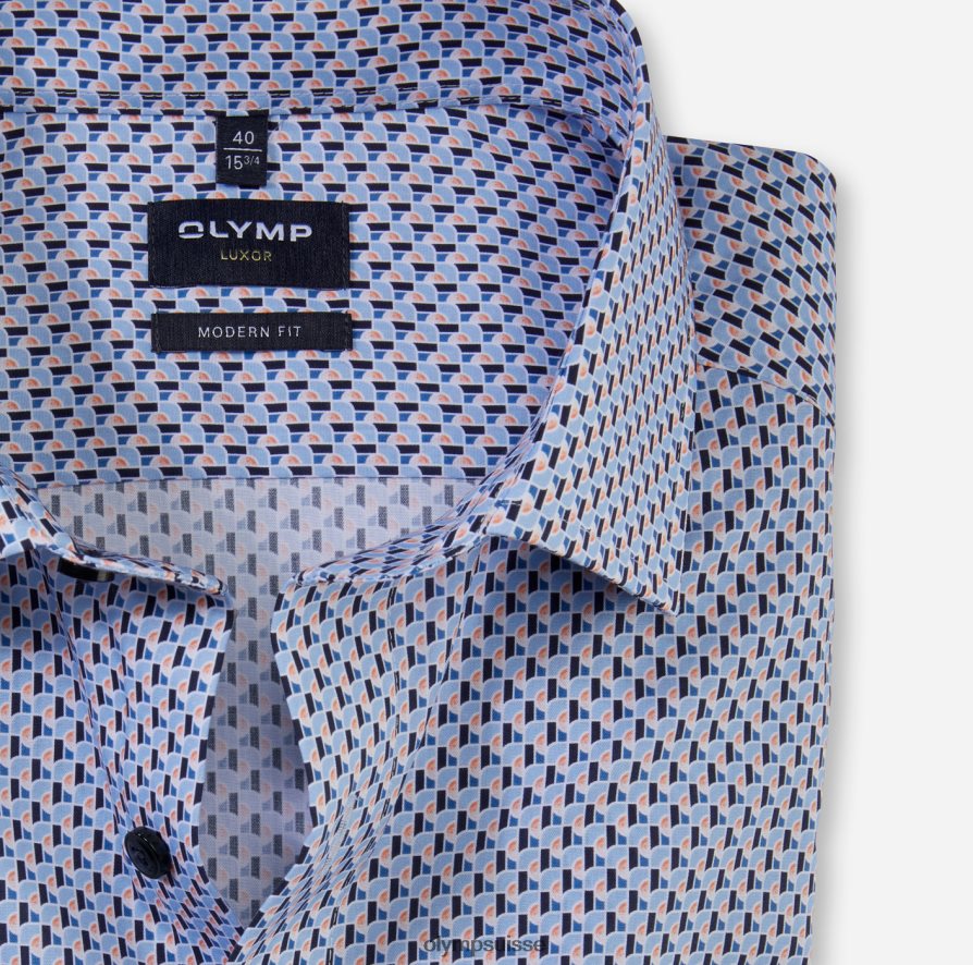 coupe moderne louxor, chemise d\'affaires, global kent, orange OLYMP vêtements VVP4DB1192