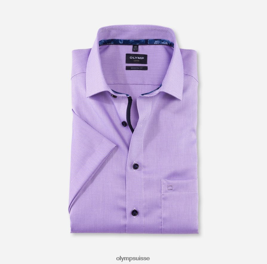 coupe moderne louxor, chemise d'affaires, global kent, violet OLYMP vêtements VVP4DB1308