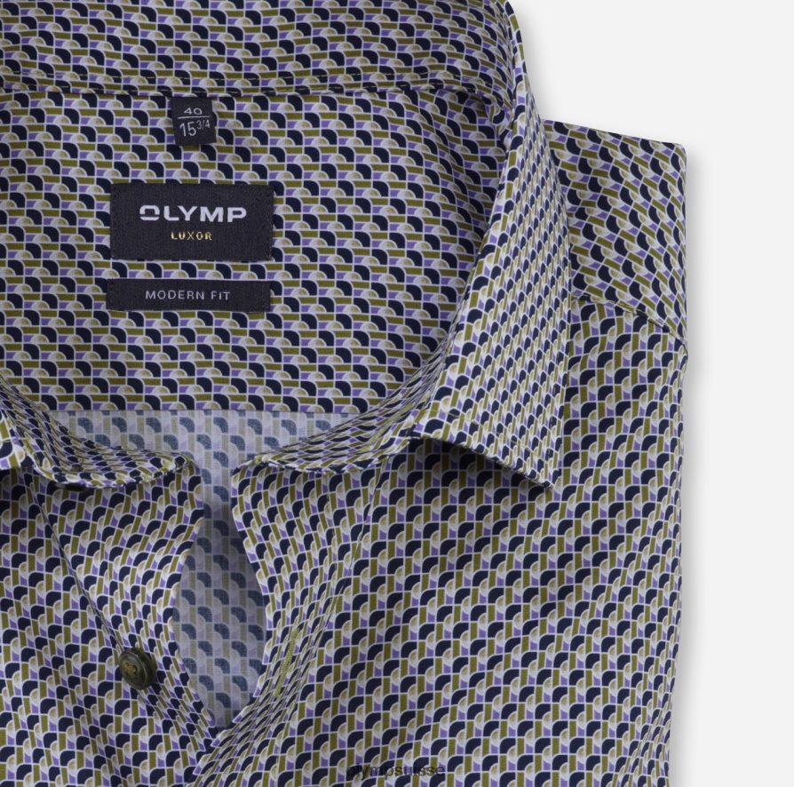 coupe moderne louxor, chemise d\'affaires, kent mondial, citron vert OLYMP vêtements VVP4DB1088