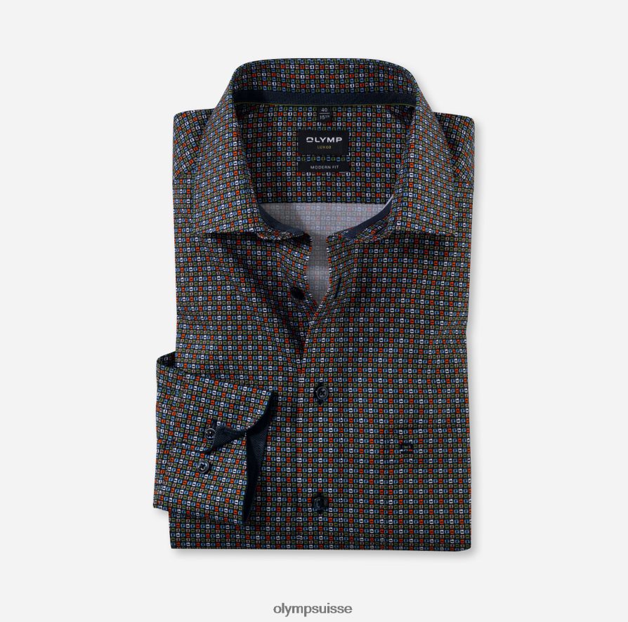 coupe moderne louxor, chemise d'affaires, kent mondial, citron vert OLYMP vêtements VVP4DB1142