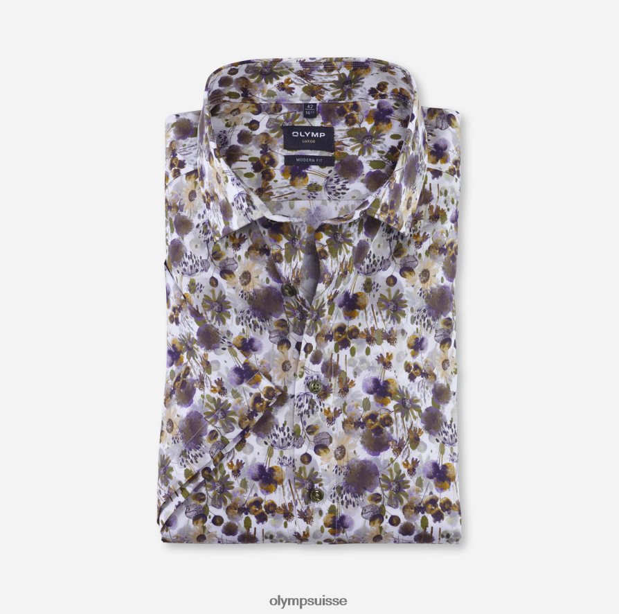 coupe moderne louxor, chemise d'affaires, kent mondial, citron vert OLYMP vêtements VVP4DB1154