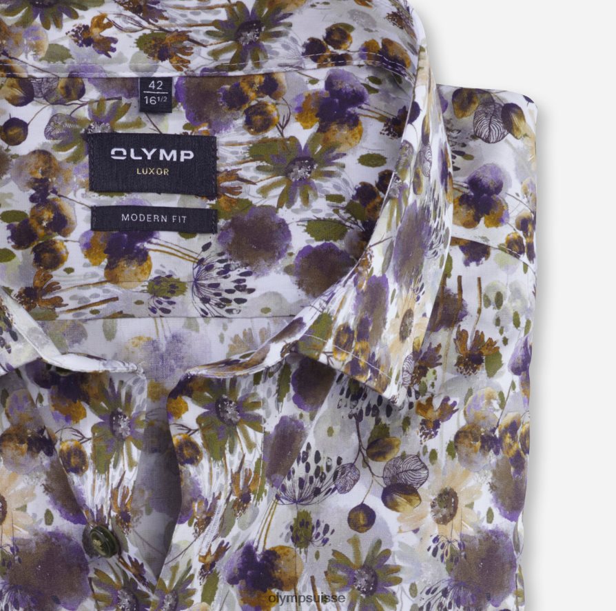 coupe moderne louxor, chemise d\'affaires, kent mondial, citron vert OLYMP vêtements VVP4DB1154