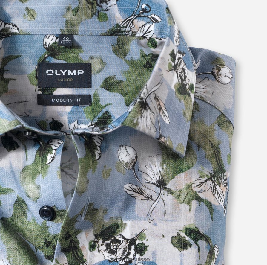 coupe moderne louxor, chemise d\'affaires, kent mondial, citron vert OLYMP vêtements VVP4DB916