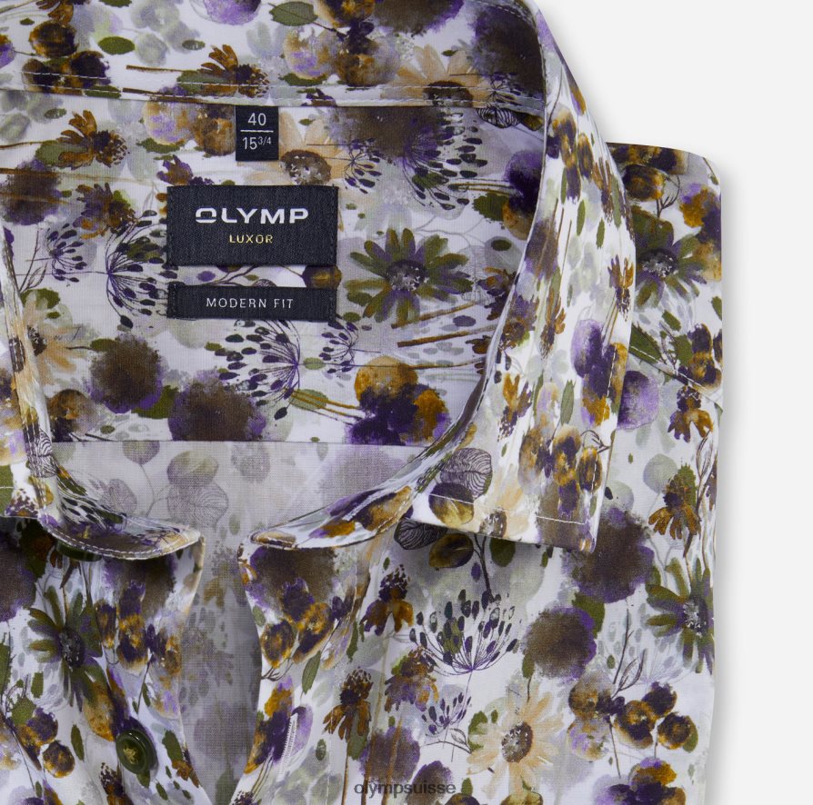 coupe moderne louxor, chemise d\'affaires, kent mondial, citron vert OLYMP vêtements VVP4DB931